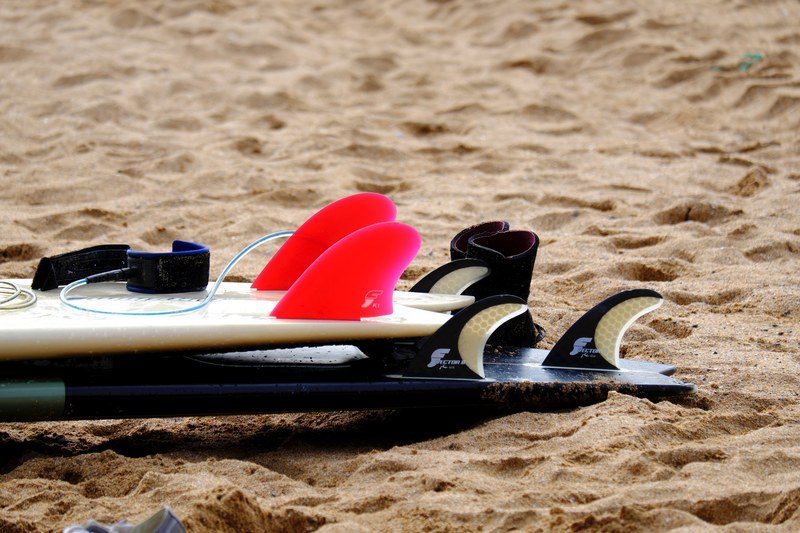 fin surfboard fitness and healthy 4k