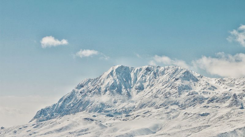 mountains, peak, snowy, 4k