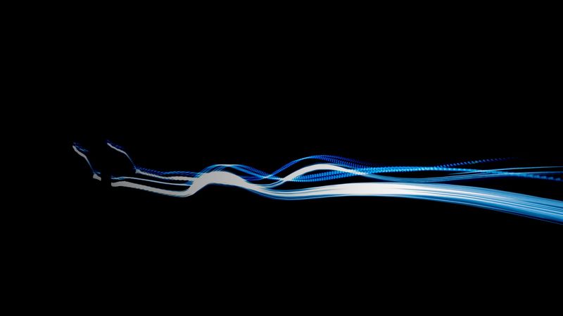 stripes, wavy, black, 4k