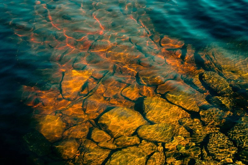 water river lake and ripple 4k