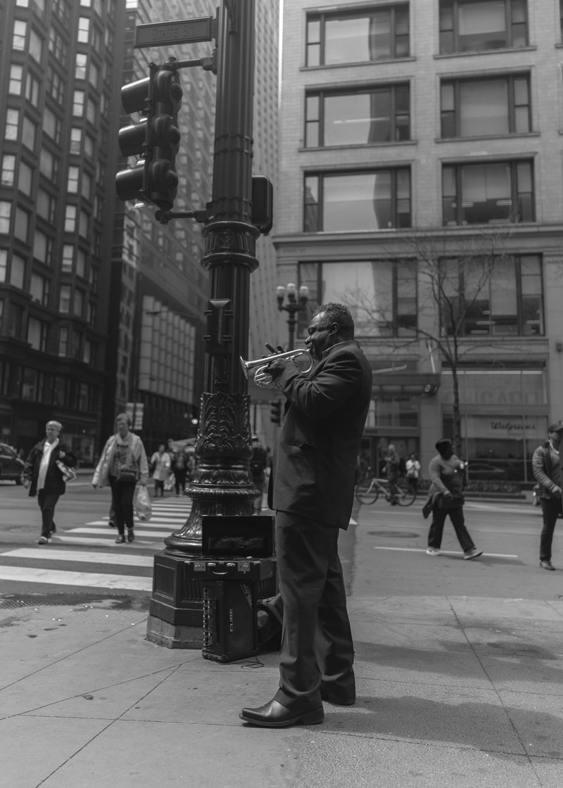 musician trumpet and chicago hd, 4k