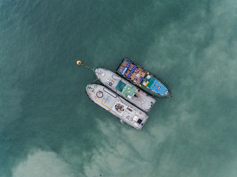 container ship sea ocean and boat 4k