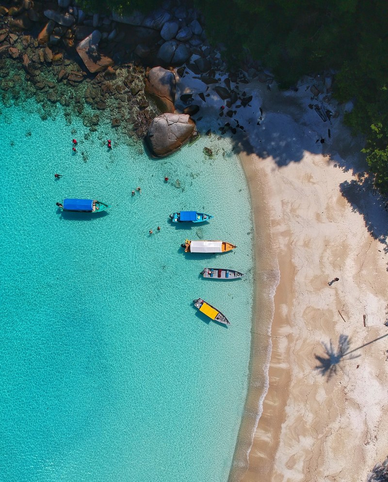 beach aerial view shore and aerial hd, 4k