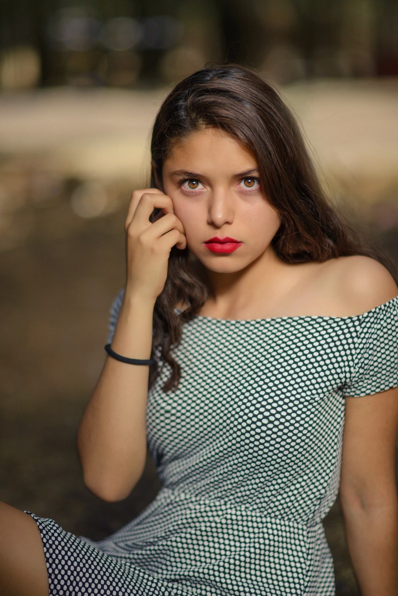 a woman making a fierce stare toward the camera, _lip 4k