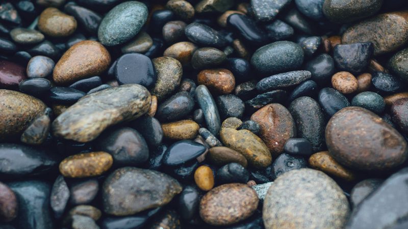 stones, sea, surface, smooth, 4k