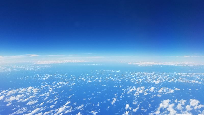 sky, clouds, blue, 4k