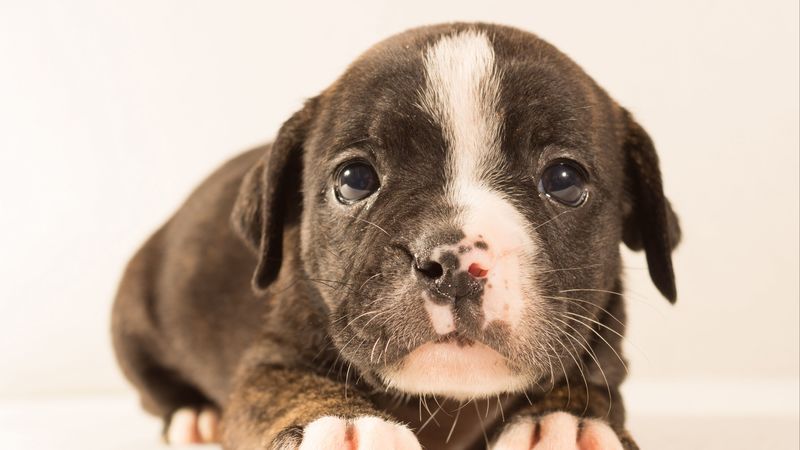 puppy, muzzle, spotted, 4k