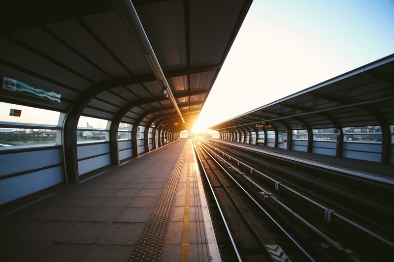 station train platform and train station 4k