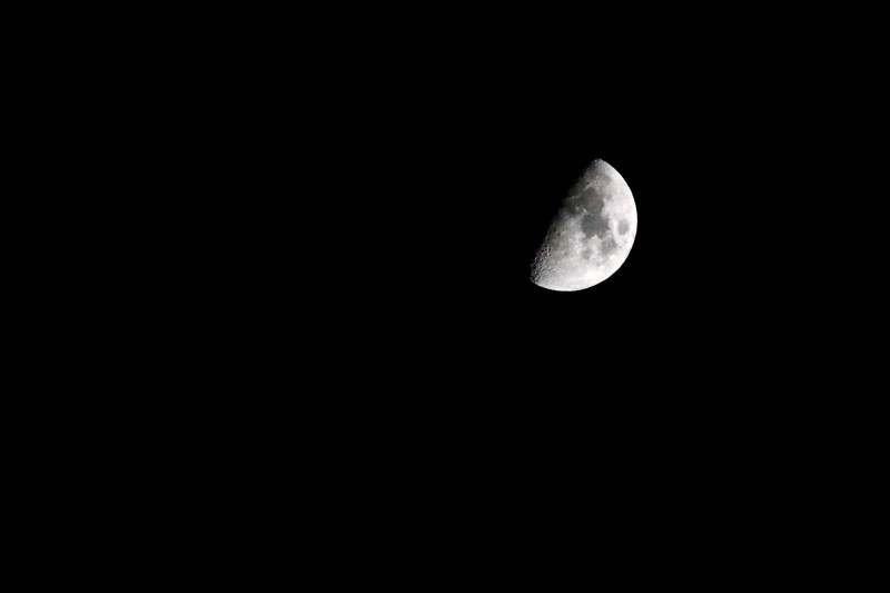 night satellite moonlight and moon 4k