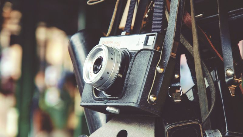 camera, vintage, lens, 4k