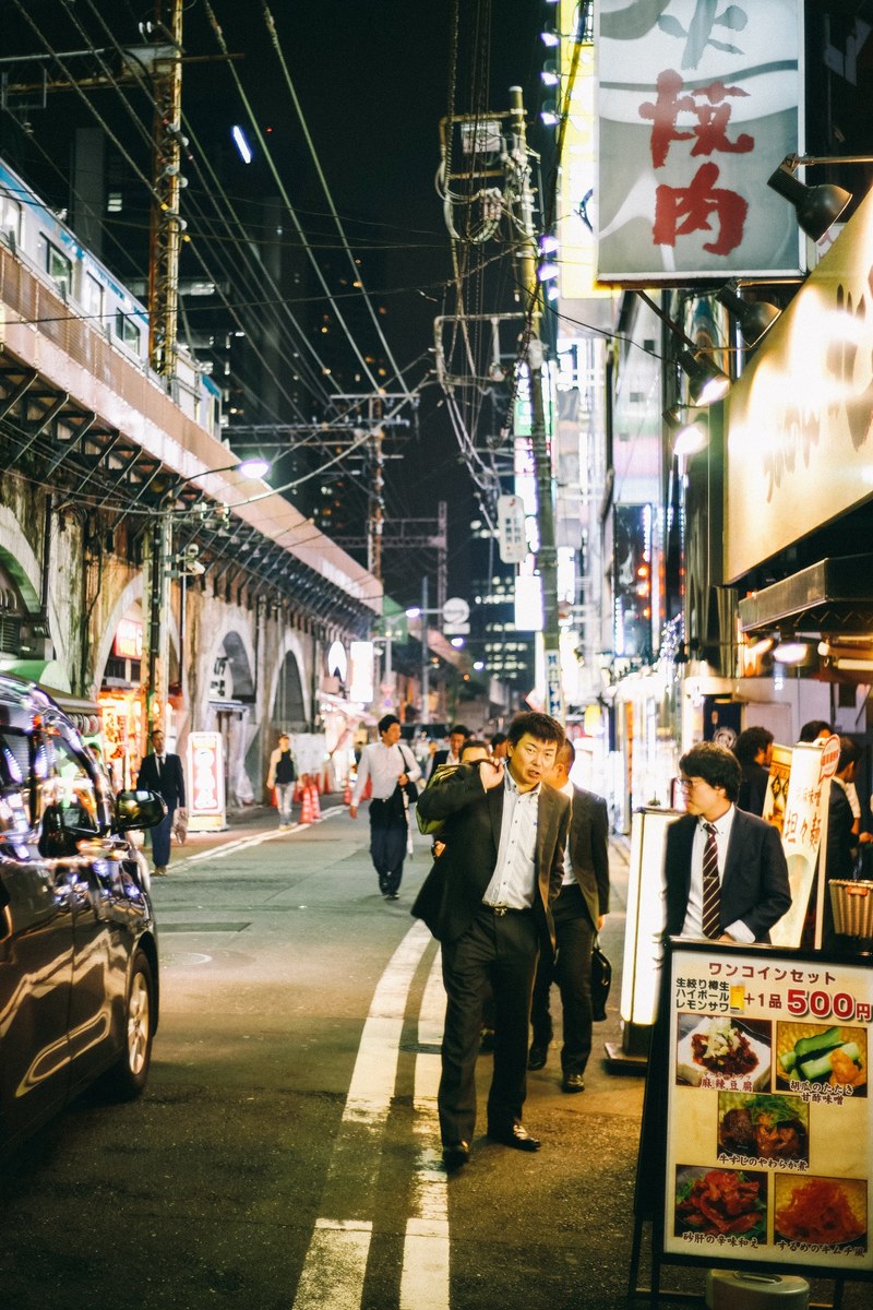 crowd city nightlife and night hd, 4k