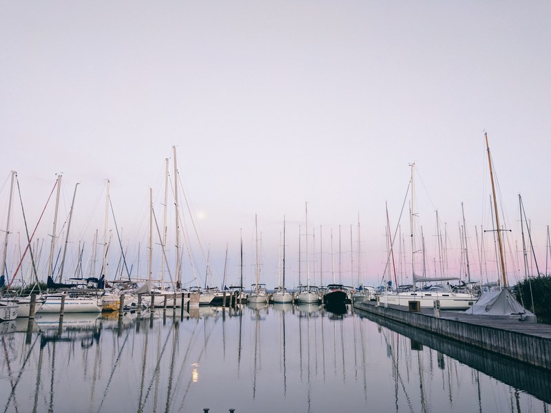 yacht boat marina and port 4k