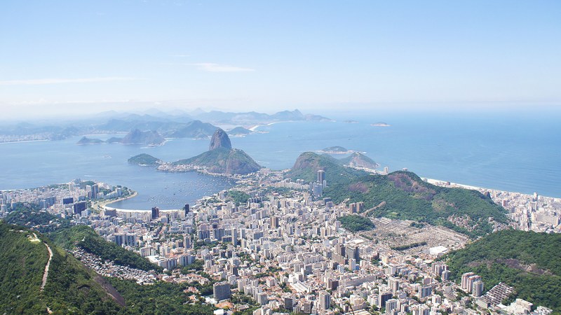 city island mountain and aerial view 4k