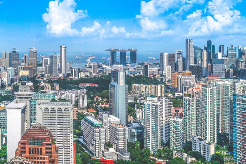 skyscraper city building and skyline 4k
