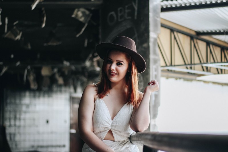 woman female hat and portrait 4k