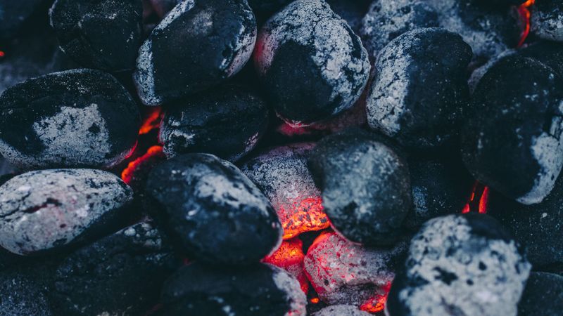 coals, fire, ashes, 4k