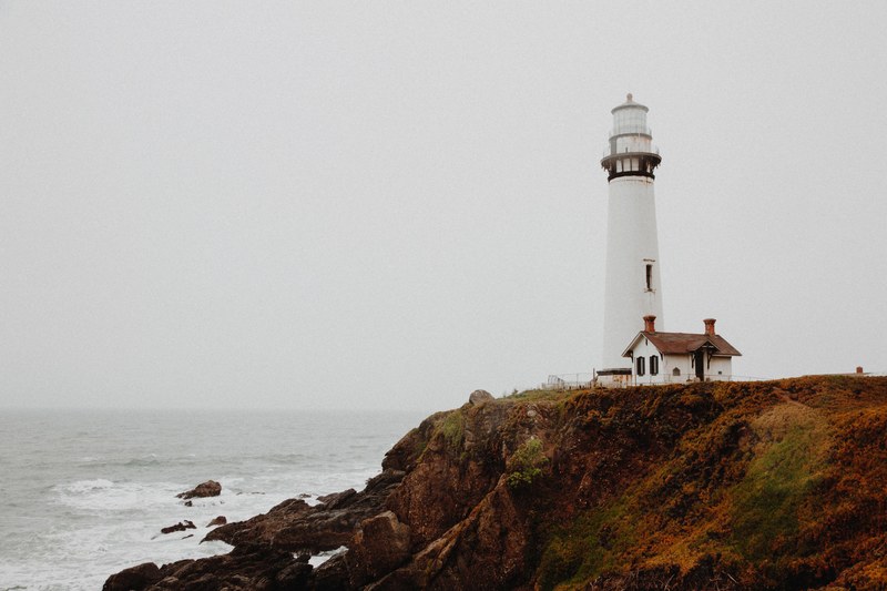 lighthouse ocean sea and coast 4k