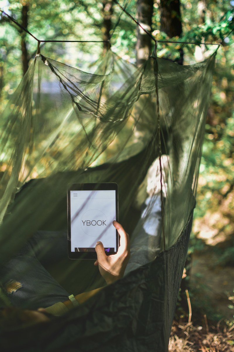 ipad on nature 4k