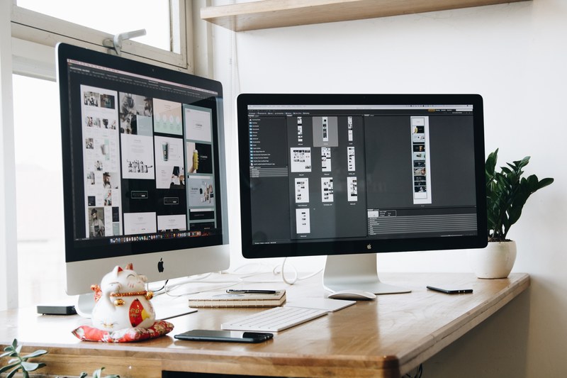 imac apple workspace 2017 by tranmautritam 4k