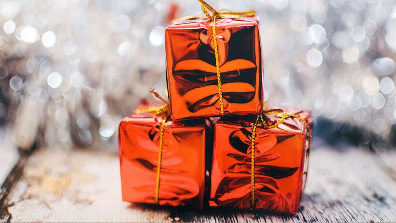 boxes, gifts, christmas, 4k