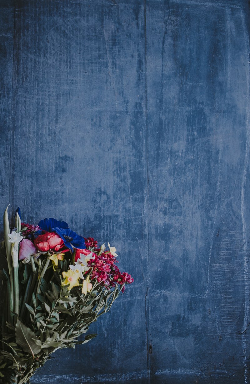 bouquet with blank space 4k