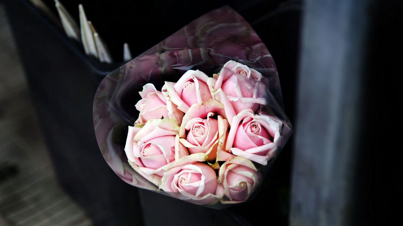 roses, bouquet, pink, 4k