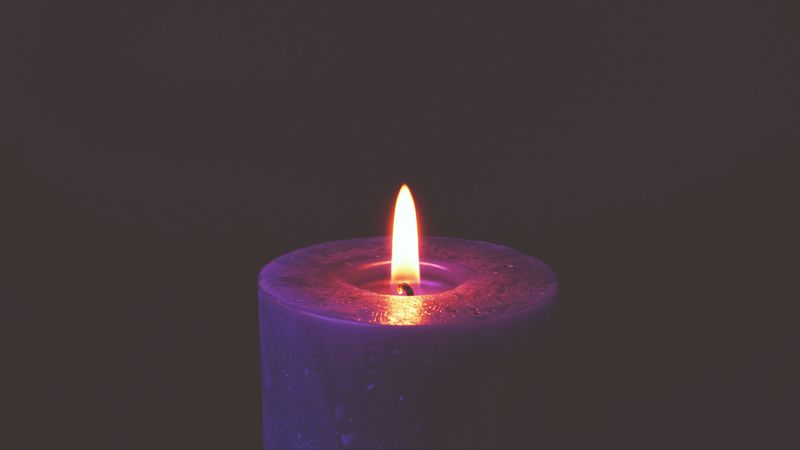 candle, flame, wax, dark, 4k