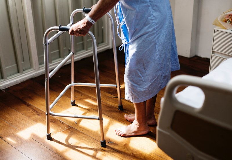 old elderly person and hospital 4k