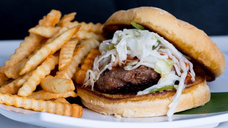 burger, hamburger, fast food, french fries, 4k