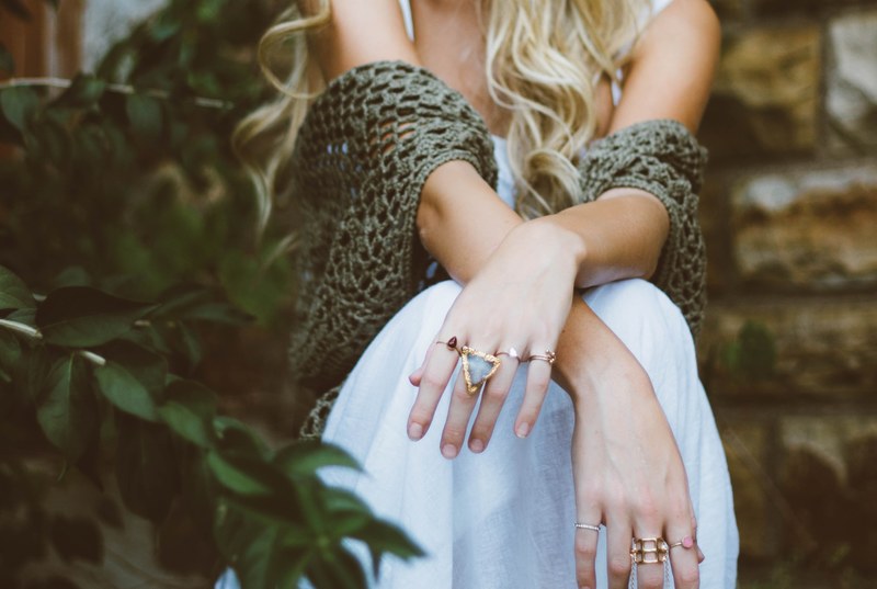 woman ring jewelry and girl 4k