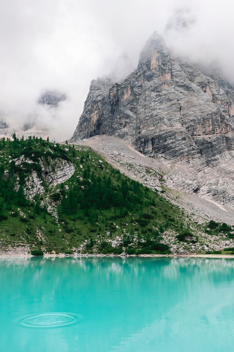 mountain cloud water and lake hd, 4k