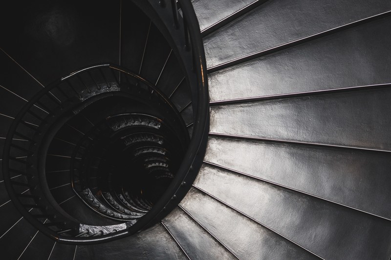 architecture staircase stair and round 4k