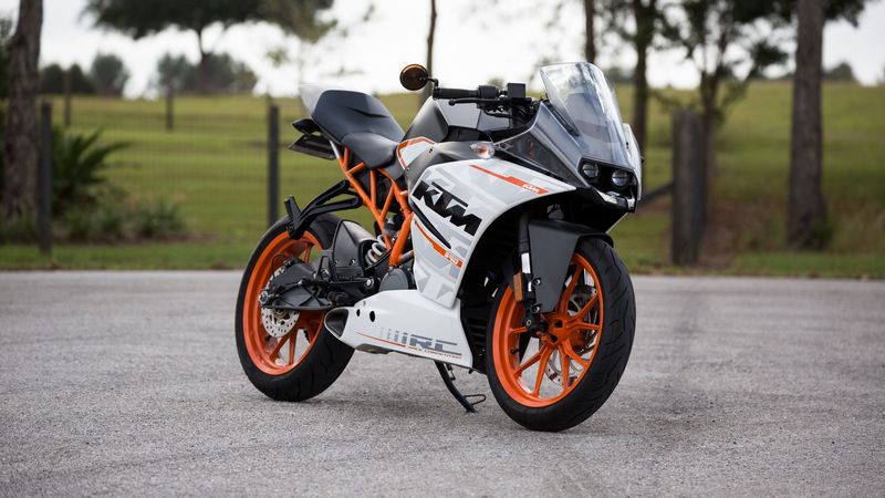 ktm, motorcycle, side view, 4k