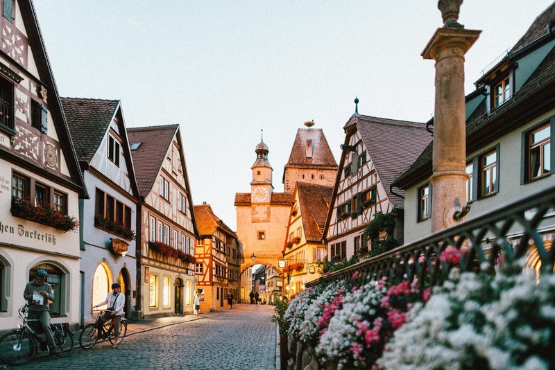 europe city street and germany 4k
