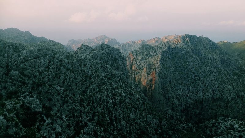 mountains, stones, top, 4k