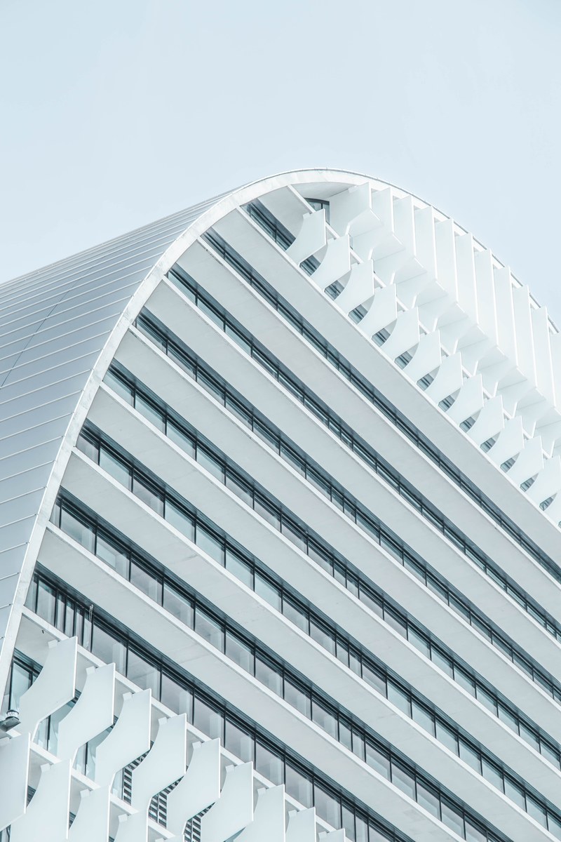 architecture modern building and curve hd, 4k