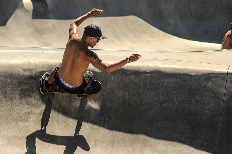 skateboarder skateboarding skatepark and skateboard 4k