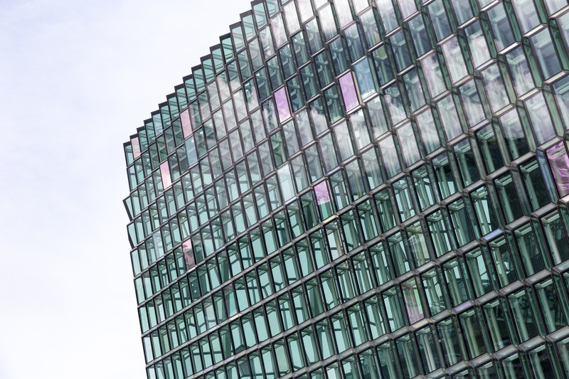 architecture harpa reykjavik and glass 4k