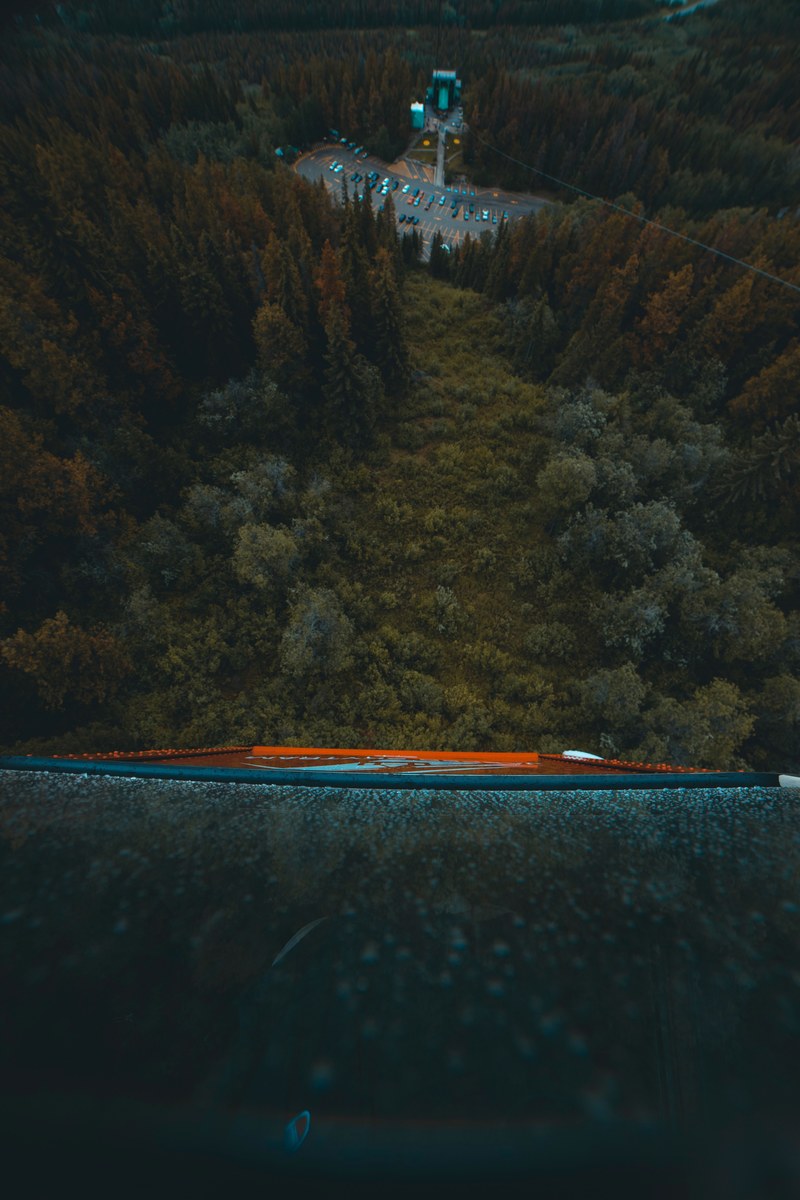 pov shot from a cable car high up a mountain, _above it all 4k