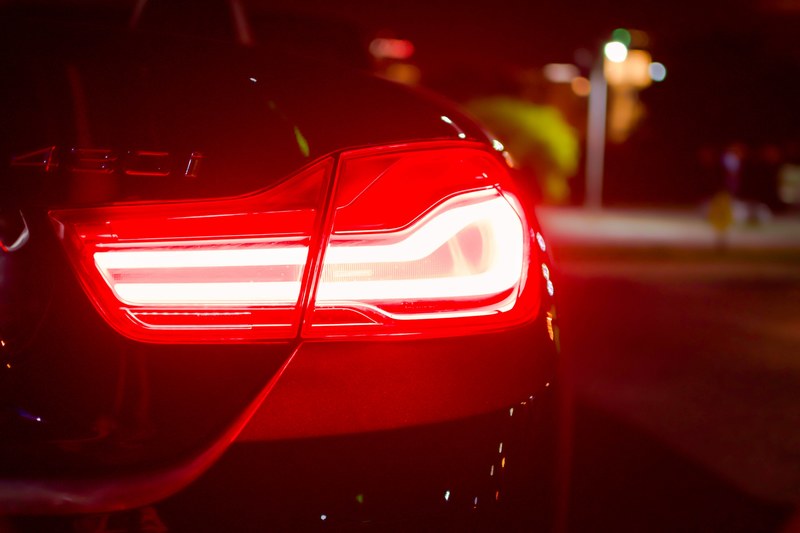 car light car backlight light and red light 4k