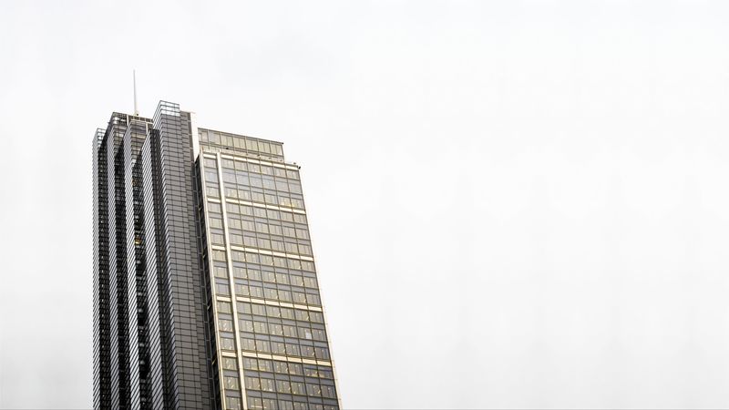 skyscraper, building, architecture, facade, 4k