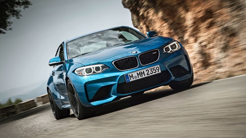 bmw, m2, front view, 4k