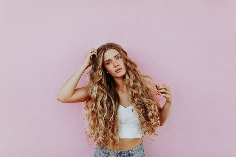 hair curl curly and woman 4k