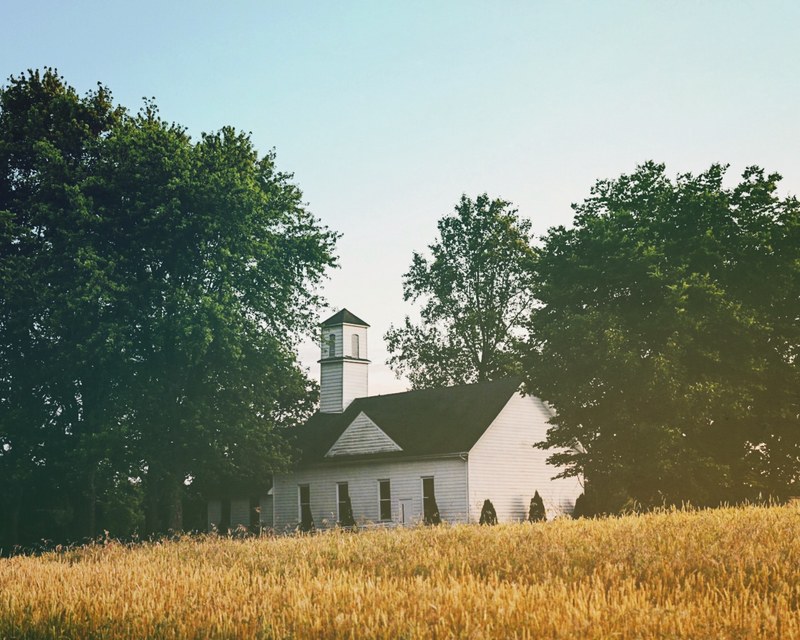 building farm building structure and church 4k