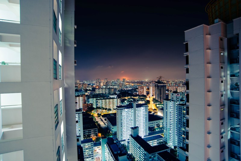 cityscape building complex architecture and facade 4k