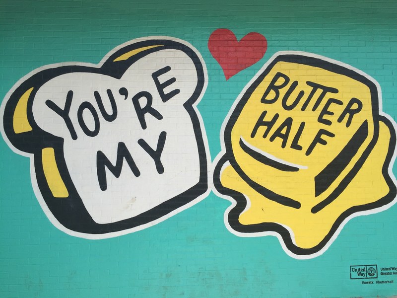 youre my butter half wall in austin tx 4k