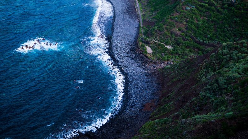 sea, shore, foam, surf, 4k