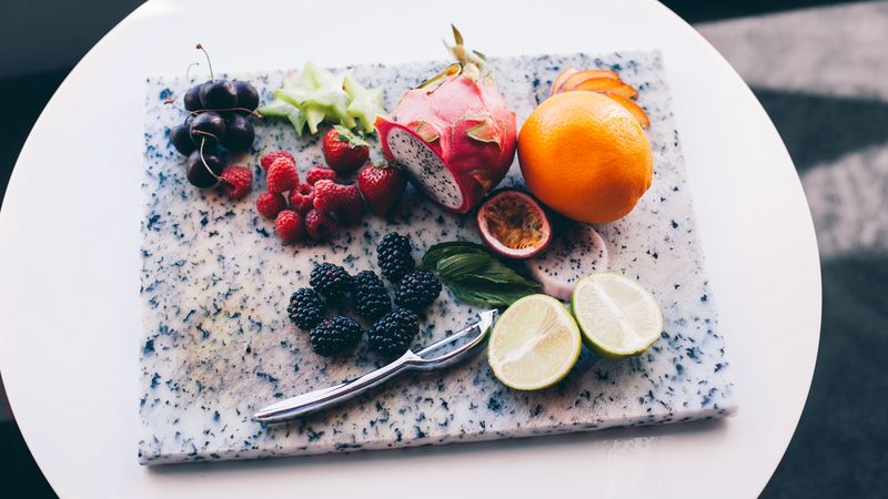 pitahaya, passion fruit, blackberry, lime, 4k