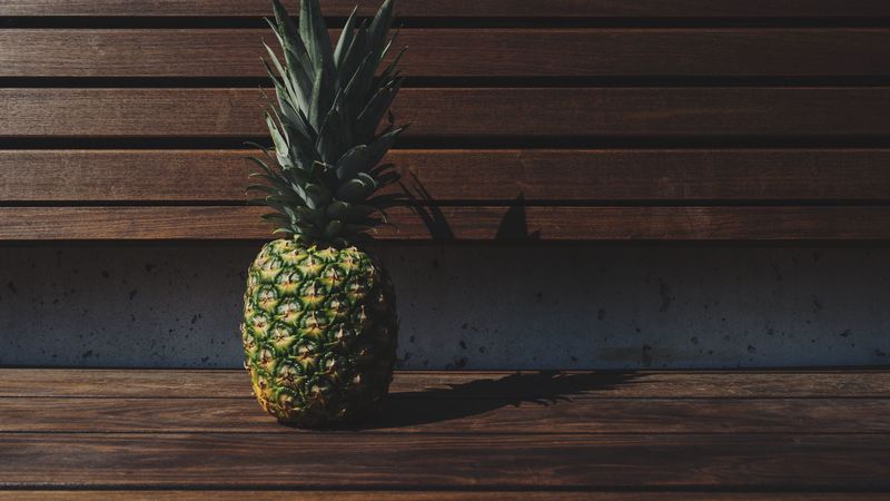 pineapple, fruit, shade, 4k