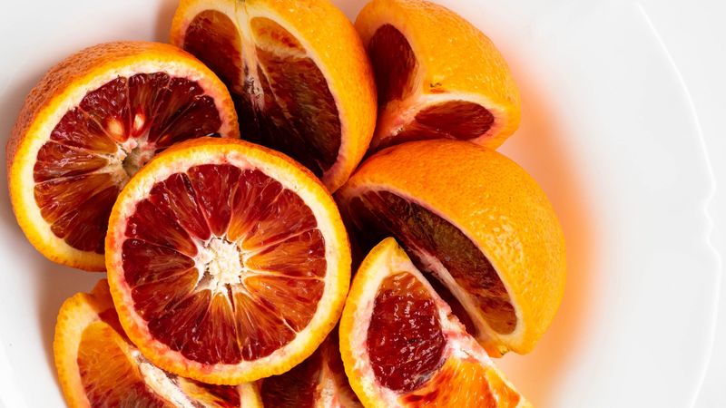 grapefruit, slices, still life, white, 4k